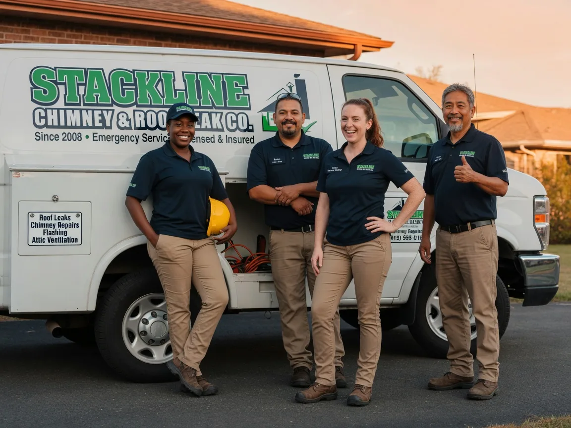 Chimney flashing repair company in Bradford, IA